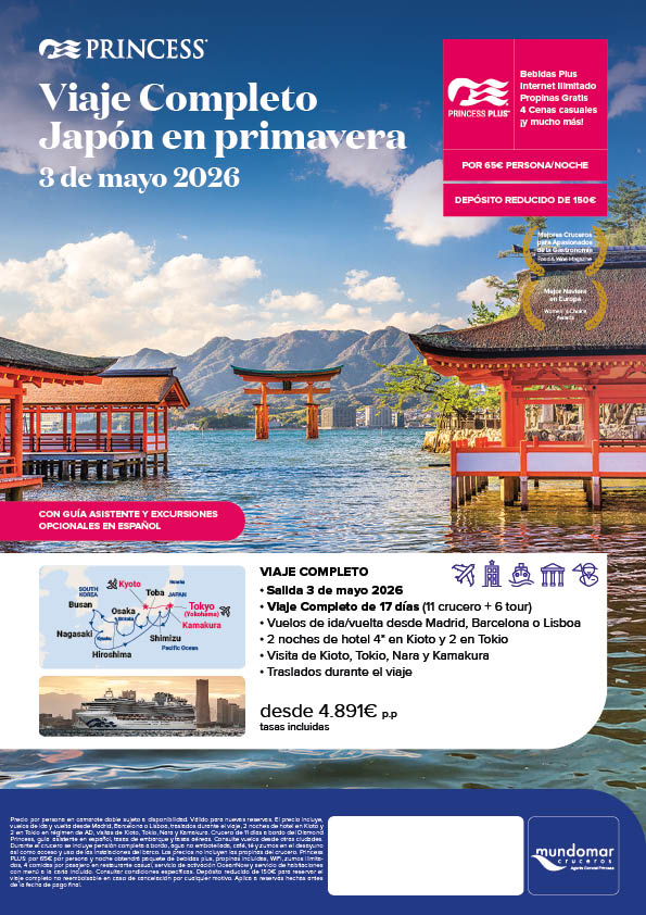 Viaje Completo Japón de Mayo 2026