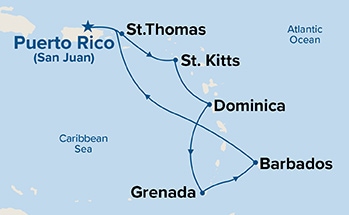 Caribe Meridional con Barbados y San Cristóbal