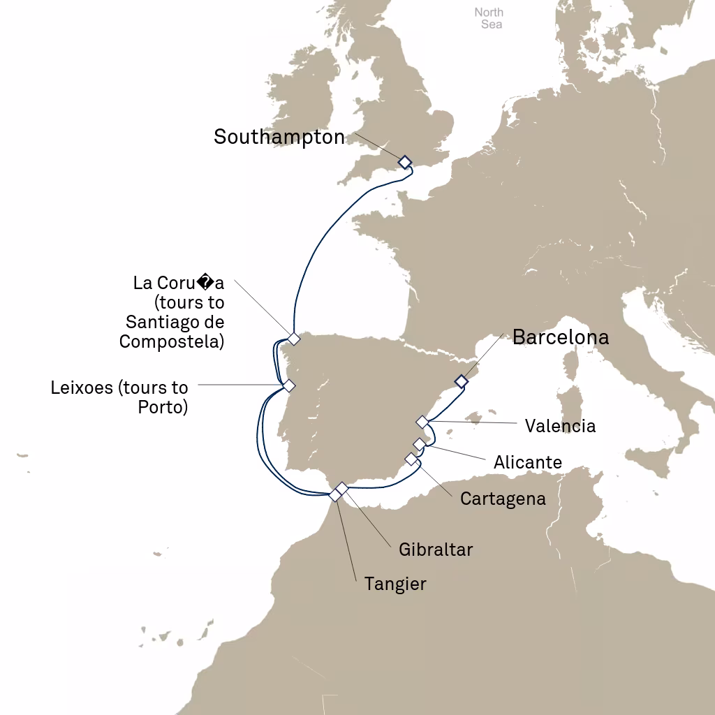 España, Portugal, Marruecos y Gibraltar