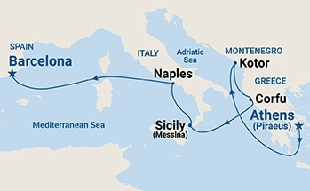 Grecia, Italia y Barcelona